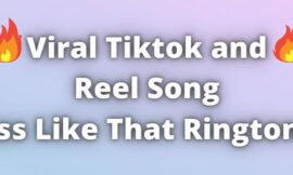 Viral TikTok Reel Song Ass Like That Ringtone