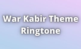 War Kabir Theme Ringtone 