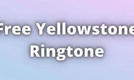 Free Yellowstone Ringtone Download