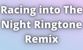 Racing into The Night Ringtone Remix Download